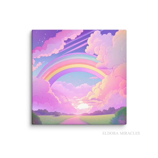 Rainbow Square Canvas S29