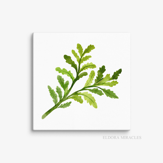 Dried White Flowers Square Canvas 4